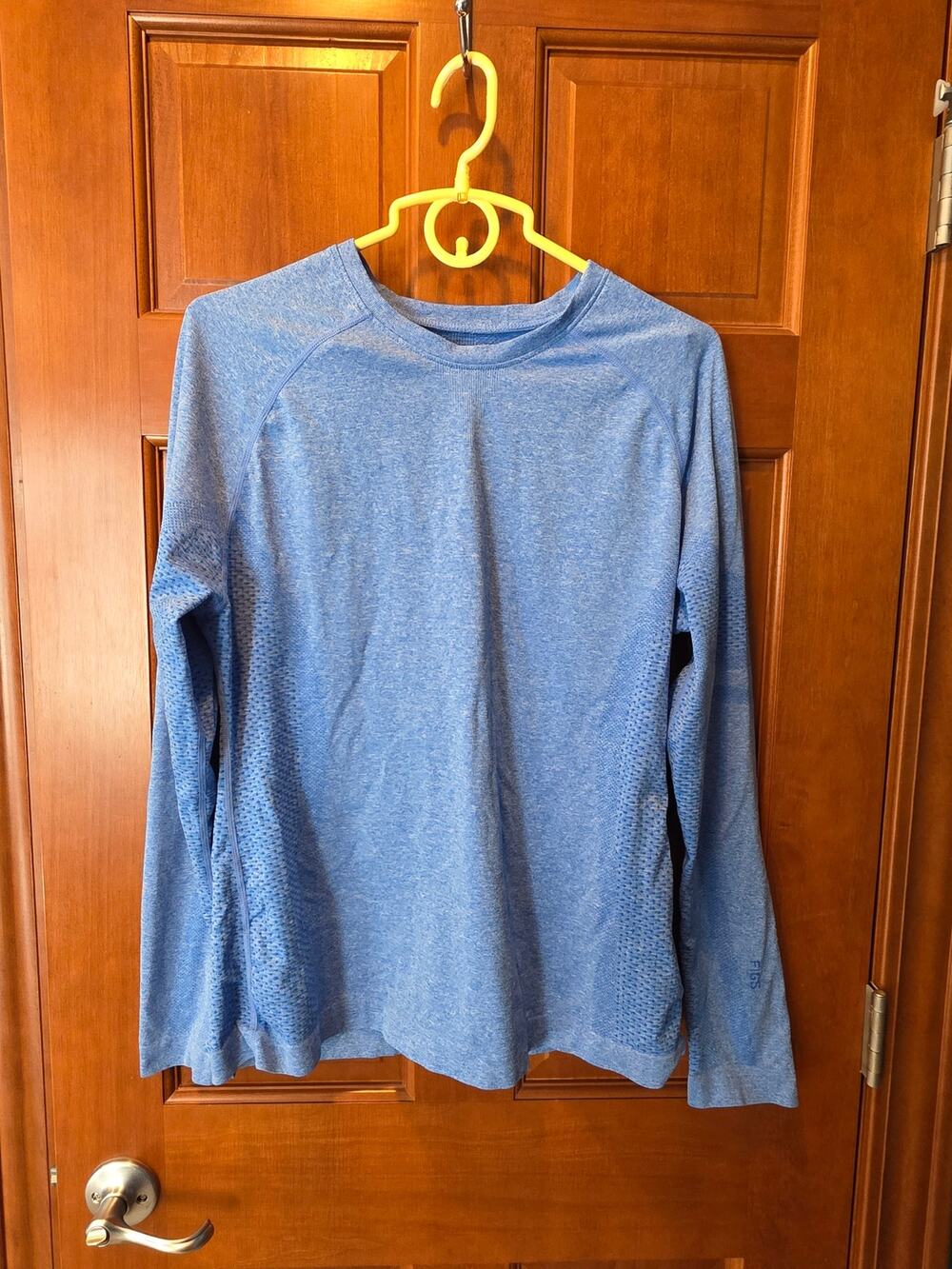 FIGS SALTA NURSE SEAMLESS LONG SLEEVE CEIL BLUE UNDER SCRUB SHIRT WOMENS XXL
